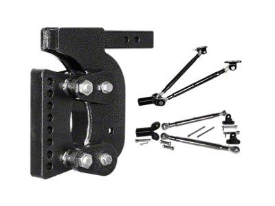 Gen-Y Hitch The BOSS Torsion-Flex 16K Adjustable 2-Inch Weight Distribution Receiver Hitch Shank with Stabilizer Bars; 12.50-Inch Drop (Universal; Some Adaptation May Be Required)
