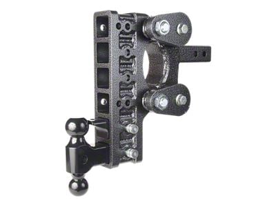 Gen-Y Hitch The BOSS Torsion-Flex 10K Adjustable 2-Inch Receiver Hitch Dual-Ball Mount with Pintle Lock; 10-Inch Drop (Universal; Some Adaptation May Be Required)