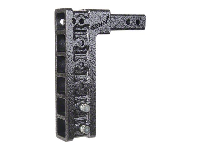 Gen-Y Hitch Mega-Duty 10K Adjustable 2-Inch Receiver Hitch Shank; 12.50-Inch Drop (Universal; Some Adaptation May Be Required)