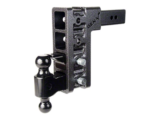 Gen-Y Hitch Mega-Duty 32K Adjustable 2.50-Inch Receiver Hitch Dual-Ball Mount with Pintle Lock; 9-Inch Drop (Universal; Some Adaptation May Be Required)