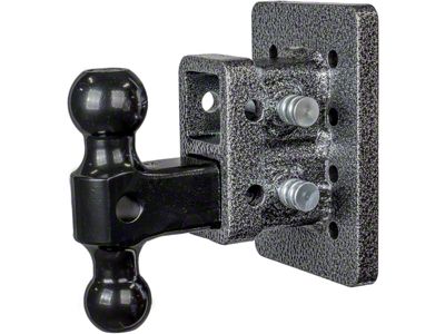 Gen-Y Hitch Mega-Duty Bolt-On 16K Adjustable 2-Inch Receiver Hitch Dual-Ball Mount; 2.50-Inch Drop (Universal; Some Adaptation May Be Required)