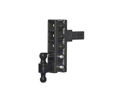 Gen-Y Hitch Mega-Duty 21K Adjustable 2.50-Inch Receiver Hitch Dual-Ball Mount with Pintle Lock; 9-Inch Offset Drop (Universal; Some Adaptation May Be Required)