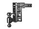 Gen-Y Hitch Mega-Duty 16K Adjustable 2-Inch Receiver Hitch Dual-Ball Mount with Pintle Lock and Stabilizer Bars; 17.50-Inch Drop (Universal; Some Adaptation May Be Required)