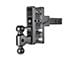 Gen-Y Hitch Mega-Duty 16K Adjustable 2-Inch Receiver Hitch Dual-Ball Mount with Pintle Lock; 5-Inch Offset Drop (Universal; Some Adaptation May Be Required)