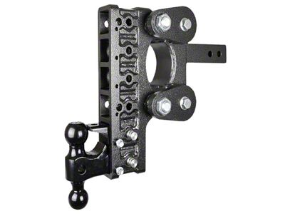 Gen-Y Hitch The BOSS Torsion-Flex 16K Adjustable 2-Inch Receiver Hitch Dual-Ball Mount with Pintle Lock; 10-Inch Drop (Universal; Some Adaptation May Be Required)