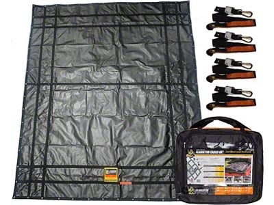 Gladiator Cargo Nets Waterproof Cargo Net; Large (07-24 Sierra 3500 HD w/ 8-Foot Long Box)
