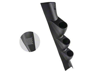 Triple A-Pillar Gauge Pod; Black (17-20 F-150 Raptor)