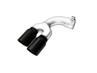 GM Direct Fit Exhaust Tips; 3.75-Inch; Black Chrome (19-24 2.7L Sierra 1500)