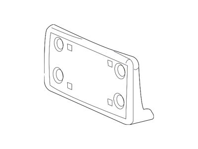 GM License Plate Bracket; Front (03-06 Sierra 1500)