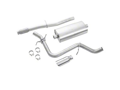 GM Performance Single Exhaust System with Polished Tip; Side Exit (19-24 5.3L Sierra 1500)