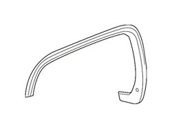 GM Wheel Arch Molding; Front Left (16-18 Sierra 1500)