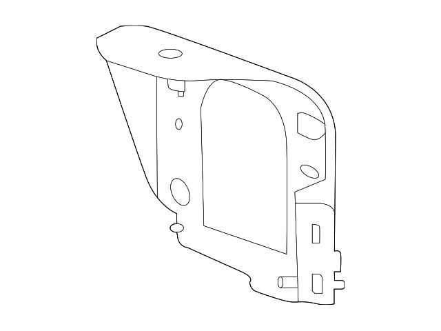 GM Bumper Bracket; Front Right (2020 Sierra 2500 HD)