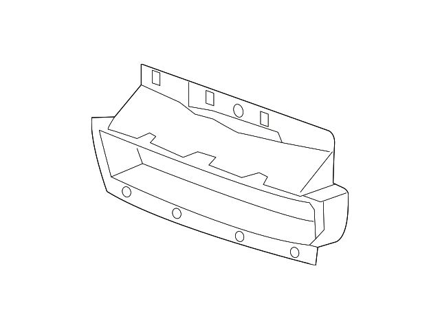 GM Bumper to Body Filler Panel; Front (15-19 Sierra 2500 HD)