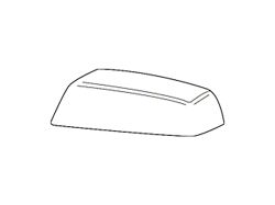 GM Mirror Cover; Driver Side; Primed (15-19 Sierra 2500 HD)