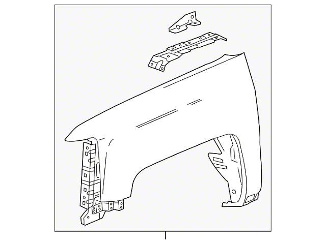 GM Fender; Front Right (15-19 Sierra 2500 HD)