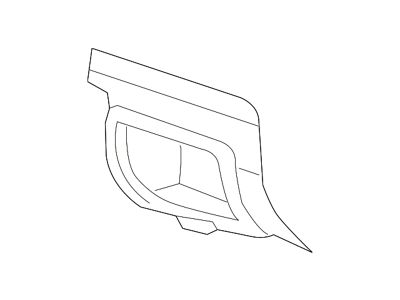 GM Tow Hook Cover; Front Left (15-19 Sierra 2500 HD)
