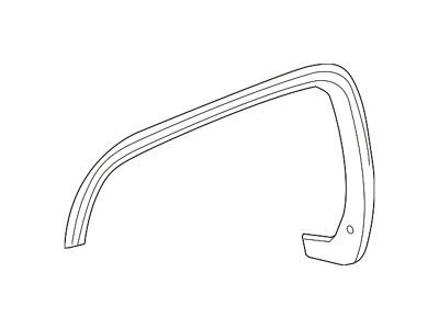 GM Wheel Arch Molding; Front Left (15-19 Sierra 3500 HD)