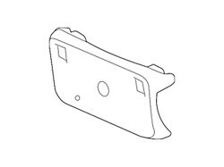 GM License Plate Bracket; Front (19-25 Silverado 1500)