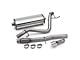 GM Single Exhaust System with Polished Tip; Side Exit (14-18 6.2L Silverado 1500)