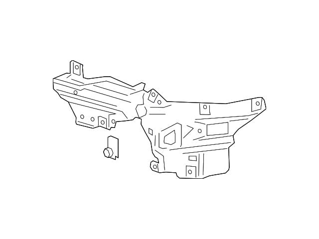 GM Bumper Bracket; Front Right (2020 Silverado 2500 HD)