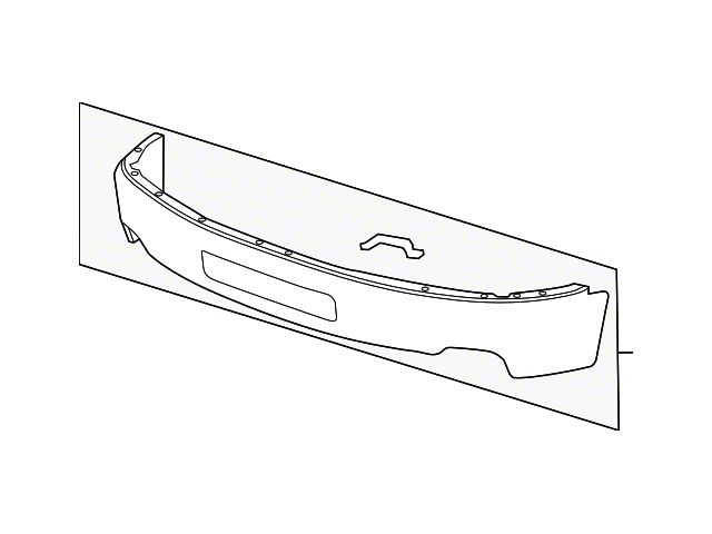 GM Front Bumper Face Bar without Fog Light Openings; Chrome (11-14 Silverado 2500 HD)