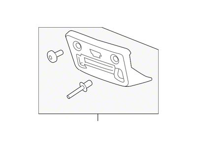 GM Front License Plate Bracket; Primed (15-19 Silverado 2500 HD)