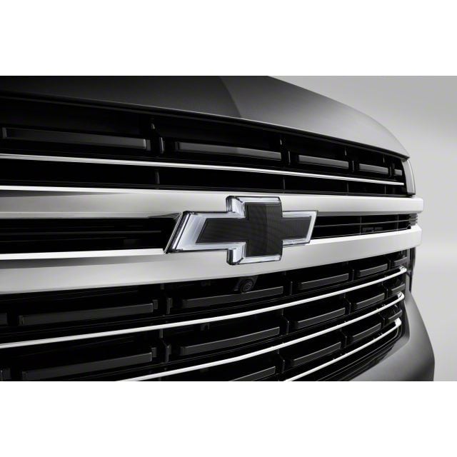 GM Tahoe Front Illuminated Bowtie Emblem; Black 85143904 (21-23 Tahoe ...