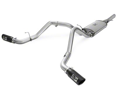 AFE MACH Force-XP 3-Inch Dual Exhaust System with Black Tips; Side Exit (09-13 5.3L Sierra 1500)