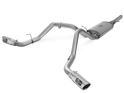 AFE MACH Force-XP 3-Inch Dual Exhaust System with Polished Tips; Side Exit (14-18 4.3L Sierra 1500)