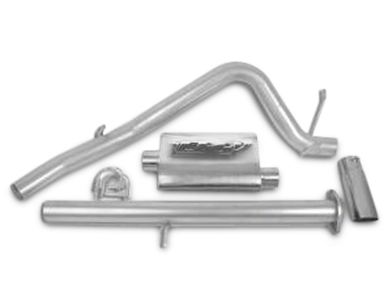 Cgs Motorsports Sierra Aluminized Single Exhaust System Side Exit S501690 07 08 53l Sierra 1500 8874