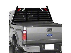 Go Industries Heavy Duty Lighted Headache Rack; Black (10-18 RAM 2500 w/o RAM Box)