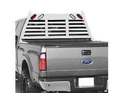 Go Industries Heavy Duty Lighted Headache Rack; White (07-24 Silverado 3500 HD)