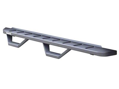 Go Rhino RB10 Running Boards with Drop Steps; Textured Black (15-24 F-150 SuperCab)