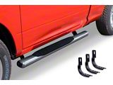 Go Rhino 4-Inch OE Xtreme Side Step Bars; Polished (04-14 F-150 Regular Cab)