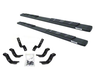 Go Rhino 5-Inch OE Xtreme Low Profile Side Step Bars; Textured Black (15-25 F-150 SuperCrew)