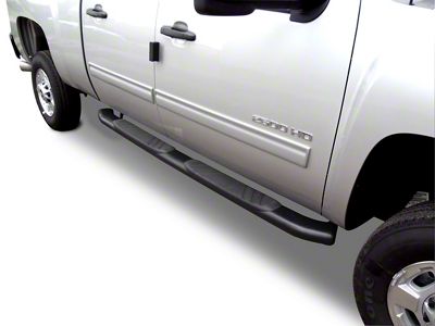 Go Rhino 5-Inch OE Xtreme Composite Side Step Bars; Black (15-24 F-150 SuperCab)