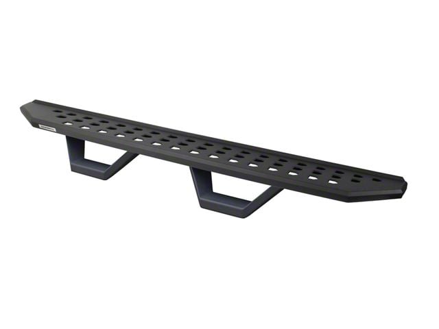 Go Rhino RB20 Running Boards with Drop Steps; Textured Black (15-24 F-150 SuperCab)