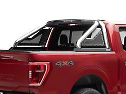 Go Rhino Sport Bar 2.0 Roll Bar with Power Actuated Retractable Light Mount; Polished (15-24 F-150)