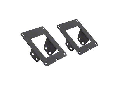 Go Rhino BR5.5/BR6/BR10.5/BR11 Surface Mount Light Plates; Textured Black (15-24 F-150)