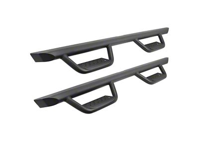 Go Rhino Dominator Xtreme D1 Side Step Bars; Textured Black (99-16 F-250 Super Duty SuperCab)