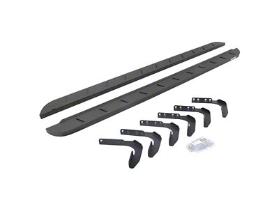 Go Rhino RB10 Slim Running Boards; Protective Bedliner Coating (99-16 F-250 Super Duty SuperCrew)