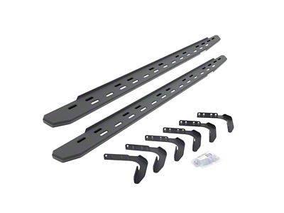 Go Rhino RB30 Slim Line Running Boards; Textured Black (99-16 F-250 Super Duty SuperCab)