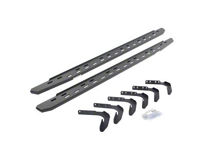 Go Rhino RB30 Slim Line Running Boards; Textured Black (99-16 F-250 Super Duty SuperCrew)