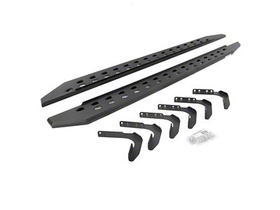 Go Rhino RB20 Slim Running Boards; Textured Black (99-16 F-350 Super Duty SuperCab)