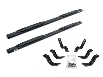 Go Rhino 4-Inch OE Xtreme Side Step Bars; Textured Black (17-24 F-350 Super Duty SuperCab)