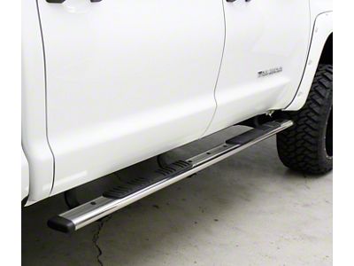 Go Rhino 5-Inch OE Xtreme Low Profile Side Step Bars; Polished (17-24 F-350 Super Duty SuperCab)