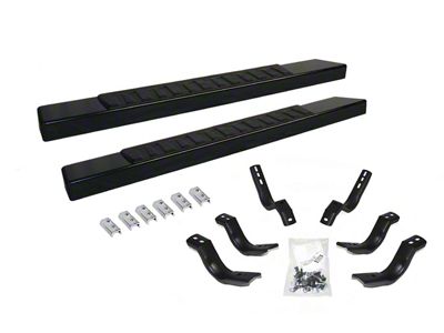 Go Rhino 6-Inch OE Xtreme II Side Step Bars; Textured Black (11-16 F-350 Super Duty Regular Cab)