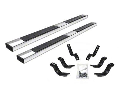 Go Rhino 6-Inch OE Xtreme II Side Step Bars; Polished (17-24 F-350 Super Duty SuperCab)