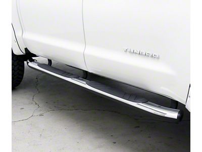 Go Rhino 5-Inch OE Xtreme Composite Side Step Bars; Chrome (17-24 F-350 Super Duty SuperCab)