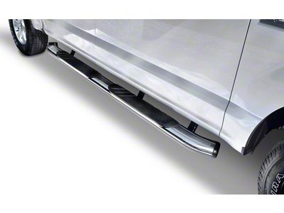 Go Rhino 5-Inch OE Xtreme Composite Side Step Bars; Chrome (17-24 F-350 Super Duty SuperCrew)